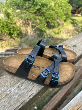 Birkenstock Franca in Graceful Licorice sz 36 Shimmery and Iridescent— beautiful